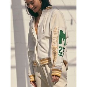 Free People Movement Post Up Graphic Sweat in White